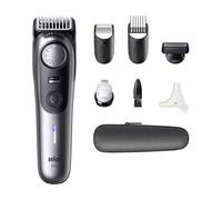 Braun BeardTrimmer 9 BT9520 depiladora para la barba Batería 52 2 cm Mojado y seco Negro, Gris