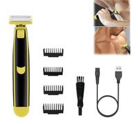 Afeitadora de cuerpo completo lavada en seco y húmedo,Afeitadora eléctrica para hombres, Gel de baño, Afeitado doble húmedo y seco,Recortadora de barba para hombres,Recortadora