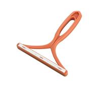Afeitadora de pelusas de doble cara para eliminar pelusas de mascotas, limpiador eficaz de telas para ropa, alfombras y suéteres (naranja)