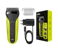 Braun Series 3 81702942 afeitadora Máquina de afeitar de láminas Recortadora Negro, Verde