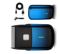 Afeitadora eléctrica con una sola y recargable por USB para un aseo sin esfuerzo en el hogar o viajes, afeitadora USB de diseño moderno para hombres.