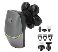 Afeitadora Eléctrica, Cortadora de Barba, 6 Cabezales de Corte, Limpieza Fácil, Lavable, Afeitado Cómodo Y Limpio para Afeitarse Y Cortar el Pelo