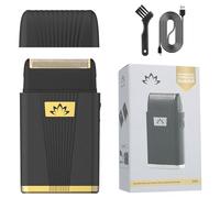 Afeitadora eléctrica de aluminio para hombres, afeitadora eléctrica profesional para hombres calvos, suministros de peluquería inalámbrica