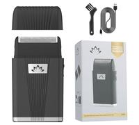 Afeitadora eléctrica de aluminio para hombres, afeitadora eléctrica profesional para hombres calvos, suministros de peluquería inalámbrica