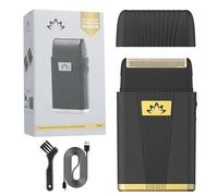 Afeitadora eléctrica de aluminio para hombres, afeitadora eléctrica profesional para hombres calvos, suministros de peluquería inalámbrica