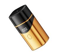 Afeitadora eléctrica de bolsillo para hombre, con recarga USB, textura ABS, para viajes de negocios y gimnasio, recortadora de barba para hombres