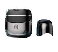 Afeitadora eléctrica de doble cabezal recargable por USB para el aseo diario, dispositivo de afeitado ligero, herramienta de aseo de tamaño de bolsillo, doble cabeza