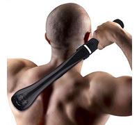 Afeitadora eléctrica de espalda y cuerpo para hombre, maquinilla de afeitar grande con mango telescópico de longitud ajustable para hombres, para quitar el cabello y el cuerpo, mango de espuma