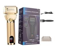 Afeitadora eléctrica de lámina para hombres, cabezal eléctrico profesional para hombres calvos, suministros de peluquero, depilación inalámbrica