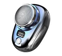 Afeitadora eléctrica de viaje - Afeitadora eléctrica con pantalla de nivel de batería - Máquina de afeitar de viaje, afeitadora de viaje, apta para casa, coche, viaje para el afeitado facial, regalo