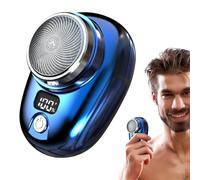 Afeitadora eléctrica de viaje, afeitadora eléctrica con pantalla de nivel de batería | Máquina de afeitar para hombre para casa, coche, viajes, regalo de cumpleaños, día del padre Founcy