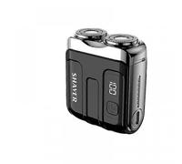 Afeitadora eléctrica de viaje compatible con hombres, cabezal de cuchilla magnética flotante doble, navaja de barba portátil, mini afeitador