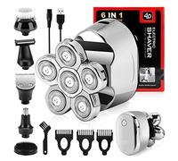 Afeitadora Eléctrica Maquinilla de afeitar eléctrica para hombre 6 en 1 con cabezales de afeitar flotantes 6D Pantalla LED impermeable IPX6 Kit aseo USB recargable para recortador pelo nariz barba