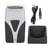 Afeitadora Eléctrica, Maquinilla de Afeitar Eléctrica Recargable con Soporte de Carga y Hoja de Doble Punta para Hombres, Viajes, Uso Doméstico