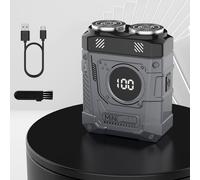 Afeitadora Eléctrica Mecha de Cabezal 2025, Recargable por USB, Batería Incorporada de 300 Mah, Disponibles, Regalo para y Familiares