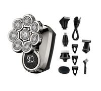 Afeitadora eléctrica multifunción de 8 cuchillas, 6 en 1, recortadora de vello de nariz y orejas, para barba