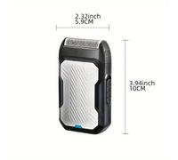 Afeitadora Eléctrica para Hombre, Afeitadora Portátil para Viajes , Afeitadora Profesional de Lámina de Aluminio para Hombre, Afeitadora Recargable para Barba, Regalo para