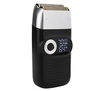 Afeitadora eléctrica para hombres, portátil, recargable, USB, recargable, afeitadora de láminas, cabezal calvo, recortadora de barba, pantalla LCD, afeitadora de barba con cable, para recortar la