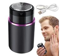 Afeitadora eléctrica para hombres, Tamaño de bolsillo portátil, recargable, para arreglarse sobre la marcha, viajes de negocios y uso diario: afeitadora eficaz y conveniente Genérico