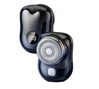 Afeitadora eléctrica portátil de bolsillo con USB, recortadora de barba, máquina de afeitar húmeda y seca, de bajo ruido