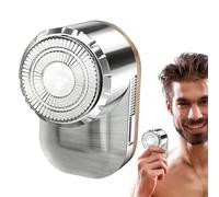 Afeitadora eléctrica portátil, impermeable en y húmedo, recargable por USB, afeitadoras eléctricas en y húmedo para hombres y mujeres, inalámbricas y compactas, pequeñas rotativas para el