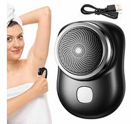 Afeitadora eléctrica portátil Mini-Shave, maquinilla de afeitar eléctrica para hombres, afeitadora portátil de bolsillo, afeitadora recargable por USB, uso fácil con un solo botón adecuado para viajes
