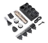 Afeitadora eléctrica recargable Dispositivo de afeitado rápido Recortadora de barba portátil Textura de acero inoxidable para viajes Juego de podadora de cabello recargable impermeable