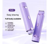 Afeitadora Eléctrica y Depiladora Corporal para Mujeres, Cabeza para Bikini, Axilas, Piernas y Facial, Recargable por USB para Uso Inalámbrico, y , Regalo Ideal de Navidad para Ella, , Novia