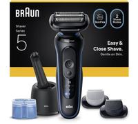 Afeitadora Facial Braun Serie 5 52-B7650cc Inalámbrica 50min Seco y Mojado 3 Cuchillas Carga Rápida
