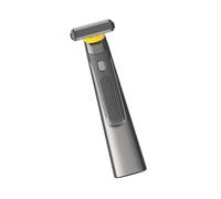 Afeitadora giratoria de alta calidad para hombres, cabezales flotantes, uso húmedo/seco, recargable IPX7 con pantalla LED de batería y estuche de viaje, recortadora de barba recargable