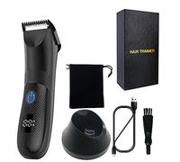 Afeitadora íntima eléctrica para hombres, recortadora de pelo íntimo para zona de ingle y vello púbico húmedo/seco