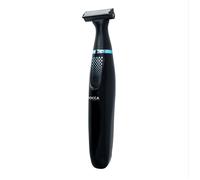 Afeitadora Jocca masculina facial y corporal, recargable, inalámbrico, impermeable, con autonomía de 2 horas, 3 peines guías y hermoso diseño seguro, suave y cómodo en color negro. Fácil de usar y de