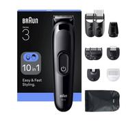 Afeitadora Multifunciones BRAUN Series 3 AIO3560 10-en-1 Para Barba, Cabello y Cuerpo
