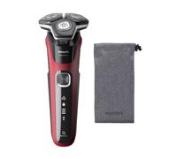 Afeitadora Philips SHAVER Series 5000 S5883/10 Rotación LED Wet&Dry 60 min Negro Rojo