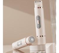 Afeitadora recargable para mujer, máquina de depilación corporal de doble cabezal para viajes y uso diario, operaciones de bajo ruido, afeitadora húmeda y seca