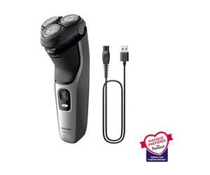 Afeitadora Rotativa de Barba PHILIPS Cabezales 5D Pivot & Flex impermeable S3143/00