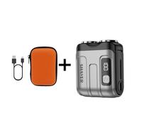afeitadora rotativa digital flotante para hombre, con pantalla digital , y portátil, con estuche de cuero de almacenamiento