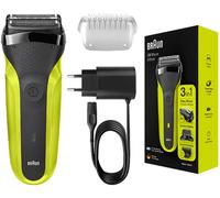Afeitadora - Braun, Series 3 300, Eléctrica, Para Hombre, 3 Láminas, Autonomía 45 min, Verde