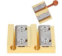 Afeitadora y escariador clavijas de violín dorado profesional, herramienta cortadora orificios clavija precisión para violines 4/4 3/4 fabricada con acero de latón para luthiers