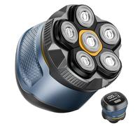 Afeitadoras de cabeza para hombres, afeitadora magnética 6D mejorada 2025, afeitadoras de cabeza mojada/seca impermeables para hombres calvos, afeitadora de cabeza de 2 velocidades para hombre