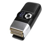 Afeitadoras Eléctricas de Lámina de 1400 MAh, 2 en 1 para Recortar la Cabeza Calva y Afeitar la Barba, Afeitadora de Barba Portátil Recargable para Hombres para Peluqueros y Estilistas Profesionales