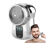 Afeitadoras eléctricas de viaje,Travel Men's Shaver Small Razor para hombres - Afeitadora de tamaño de bolsillo móvil con pantalla de alimentación recargable por USB, recortadora de precisión, Cipliko