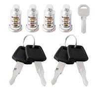 Afenau Cerradura para portaequipajes de techo, 4 unidades de núcleos de cerradura para Thule con llaves, portaequipajes de seguridad, candados para portaequipajes de techo, portaesquís