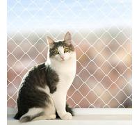 Afenau Red Gatos Terraza, 10x3 M Red para Gatos con Ganchos de Acero Inoxidable, Bridas y Tacos de Pared, Nylon Red Gatos Ventanas, Transparente Red Balcon Gatos para Ventanas y Terrazas