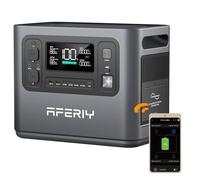 AFERIY 1200W Estación Energía Portátil, 1008wh LiFePO4 Y Carga Rápida De 1,2 Horas, 12 Salidas, Función UPS, Onda Sinusoidal Pura 230V, Con Aplicación Para Acampadas, Jardinería Y Emergencias