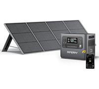 AFERIY 2400W 2048Wh Estación de Energía Portátil con Panel Solar 200W | Generador Solar, 3 Tomas CA 2400W (4800W Pico) Carga Rápida 1,5H, Batería LiFePO4, para Casa, Oficina, Viaje, Fuera Red