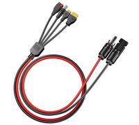 AFERIY 4 en 1 conector MC-4-XT60, XT90, Anderson, DC5521, cable de carga solar portátil de 100W a generador eléctrico de 2000W (solo cable solar)