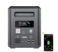 AFERIY Central Eléctrica Portátil 1800 W Generador De Corriente Solar 1048 Wh Generadores Solares Batería LiFePO4 Estación De Energía Portátil Para El Hogar, Viajes, Acampadas, Grupo De Continuidad