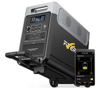 AFERIY - Generador Eléctrico Portátil 3600 W, Batería De Emergencia LiFePO4 3840 Wh, Con Aplicación, Carga Rápida 1,5 H, Toma Ue 220-240 V, UPS, Generador Solar Para Camping/Familia/Oficina