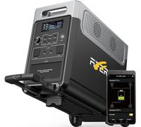 AFERIY Generador Eléctrico Portátil 3600W 3840Wh, Control a través de APP, Extensible hasta 11520Wh, 220V-240V, Función UPS, Generador Solar Portátil para Camping/Viaje/Fallo Eléctrico